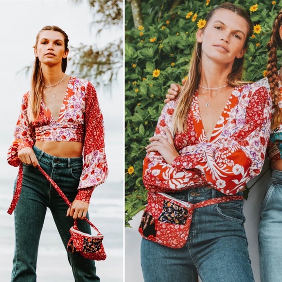 ♥️ Arnhem x Mother The Mountain ♥️ Blouse - Rose - Picture 1 of 10